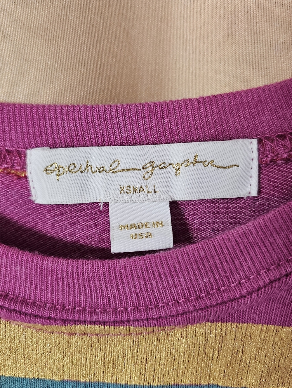 Spiritual Gangster Rainbow Stripe Love More Savasana Pullover - Picture 3 of 10